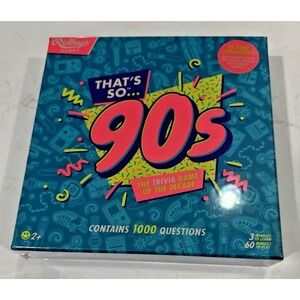 Ridley's Games THAT'S SO 90s Trivia Contains 1000 Questions NEW IN SEALED‎ BOX